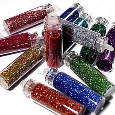 12 Holographic Glitter Nails Kit