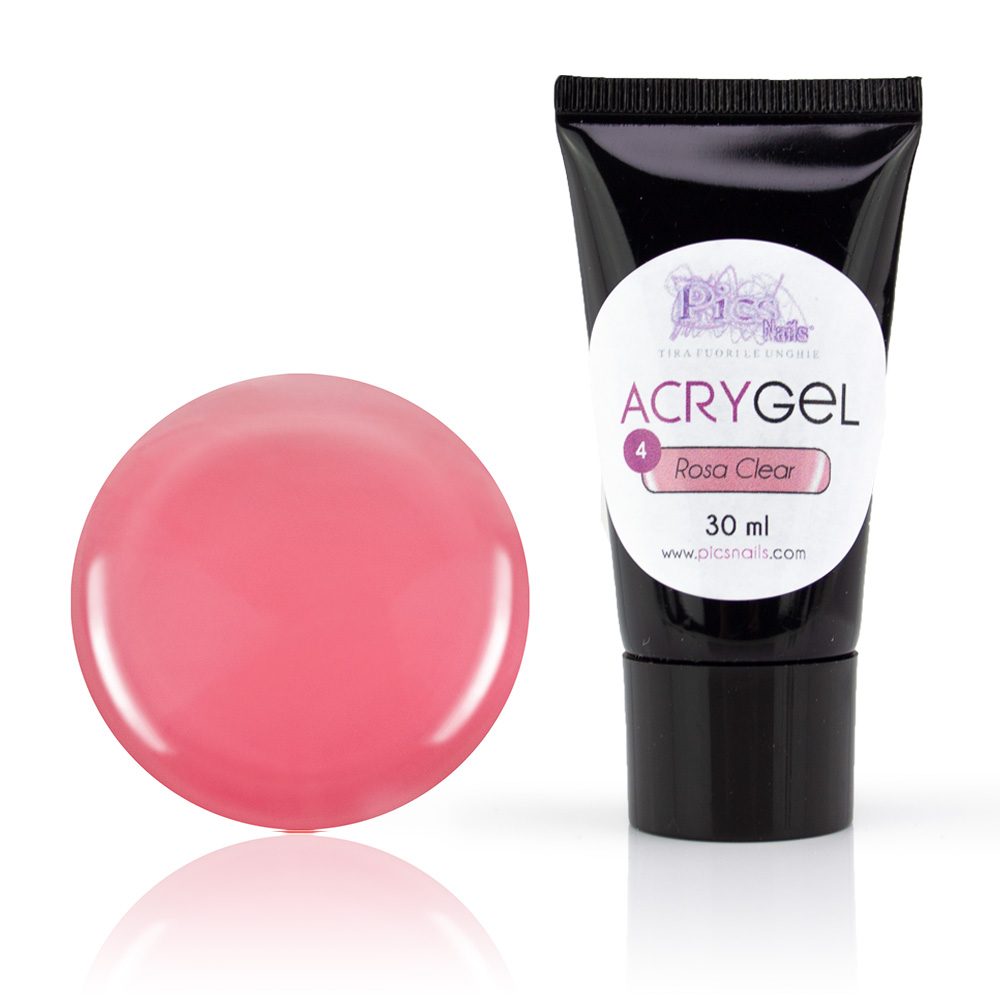 Acrygel - Gel Acrilico Rosa Clear 4 30g