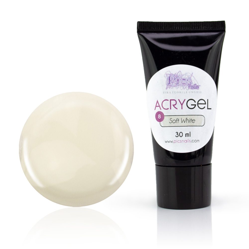 Acrygel - Gel Acrilico Soft White 8 30g
