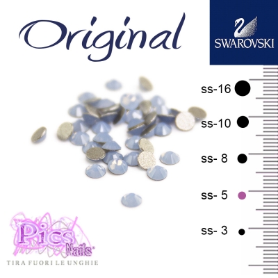 Brillantini Unghie Swarovski Air Blue Opal 1,7 mm 50 Pz SS-5