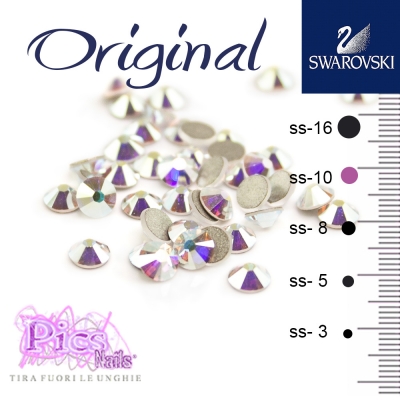 Brillantini Unghie Swarovski Aurore Boreale 2,7 mm 50 pz SS-10