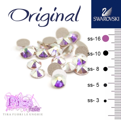 Brillantini Unghie Swarovski Aurore Boreale 3,8 mm 25 pz SS-16