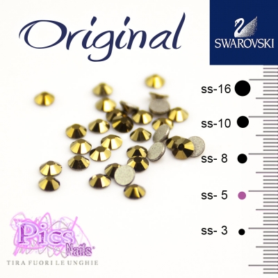 Brillantini Unghie Swarovski Dorado 1,7 mm 50 Pz SS-5