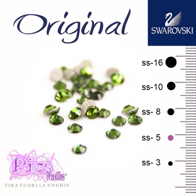 Brillantini Unghie Swarovski Fern Green 1,7 mm 50 Pz SS-5