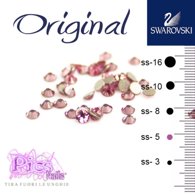 Brillantini Unghie Swarovski Ligh Rose 1,7 mm 50 Pz SS-5