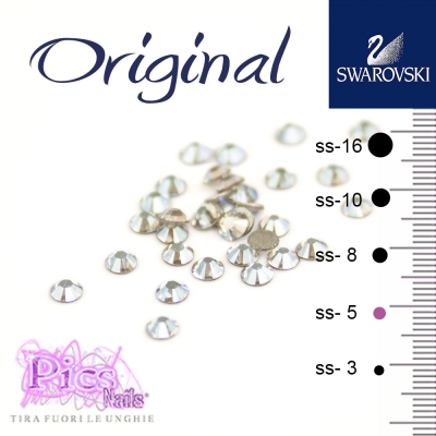 Brillantini Unghie Swarovski MoonLight 1,7 mm 50 Pz SS-5