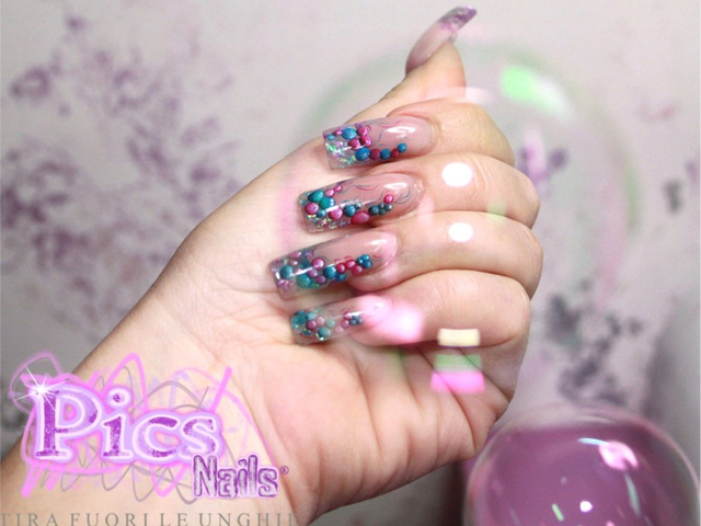 Bubbles Nails Design