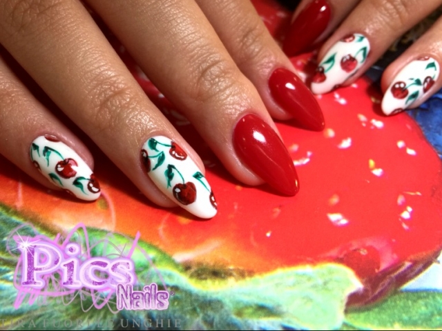 Red Cherry Nail Art Designs - wide 6