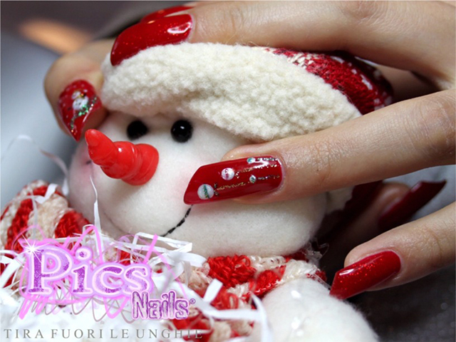 Christmas Golden Nail Art