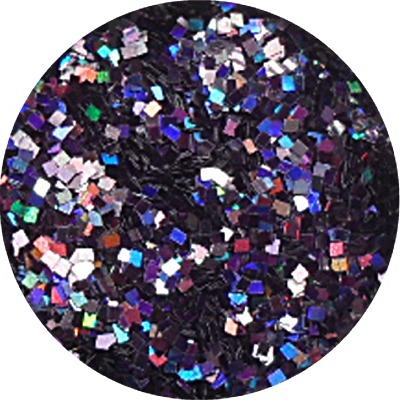 Chunky Glitter Black Holographic