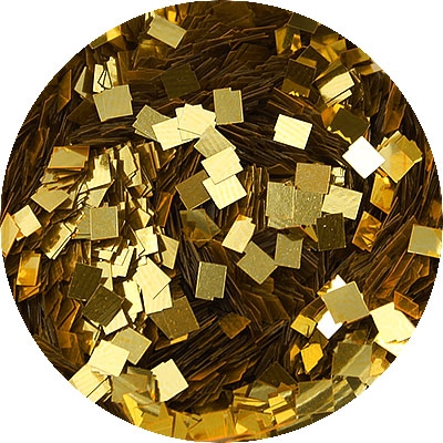 Chunky Glitter Square Gold