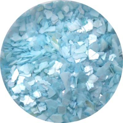 Crushed Shell Nail Pale-Blue