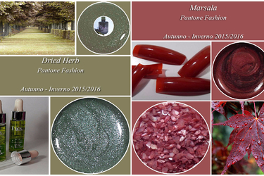 Dried Herb and Marsala Pantone Nail Fashion Colors