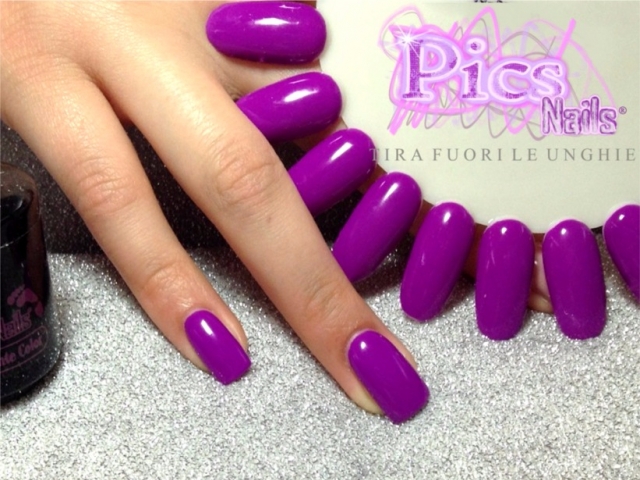 Electric Purple Nails