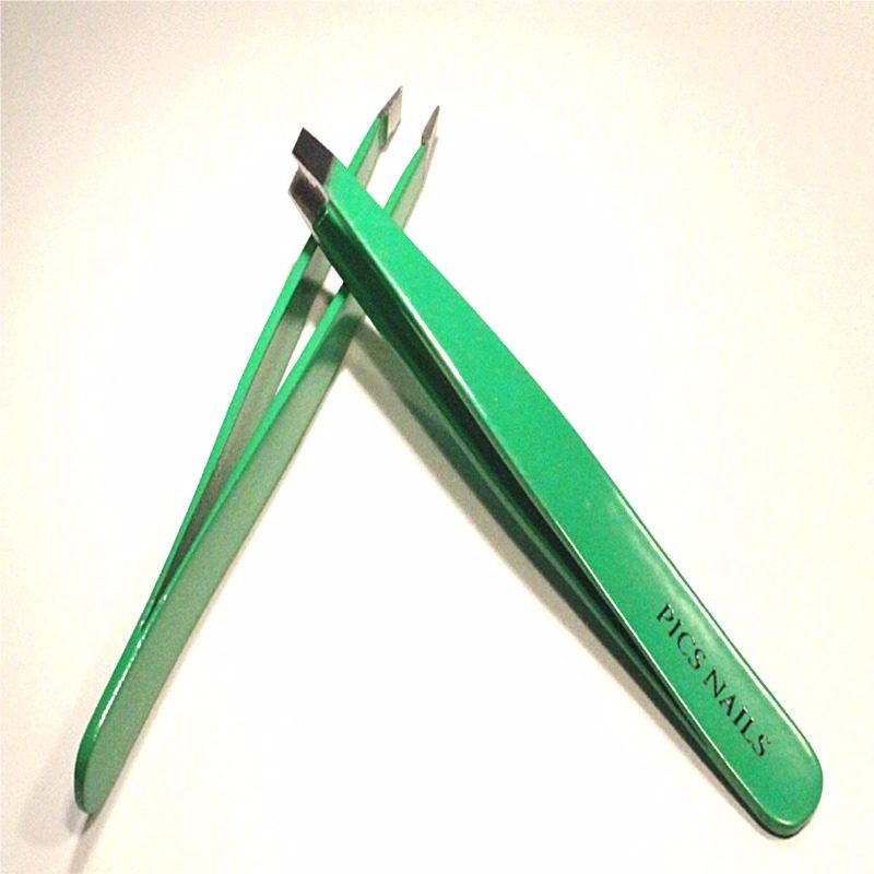 Eyebrows Tweezers Green Pics Nails