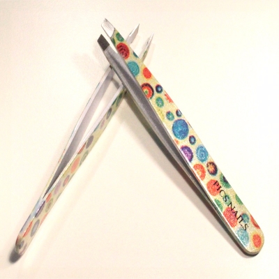 Eyebrows Tweezers Multicolor Polka Dot