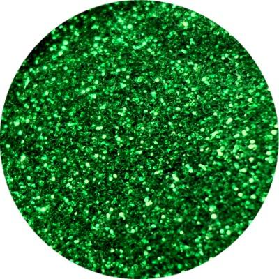Fine Glitter Nails Green