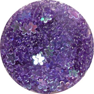 Flowers Glitter Purple