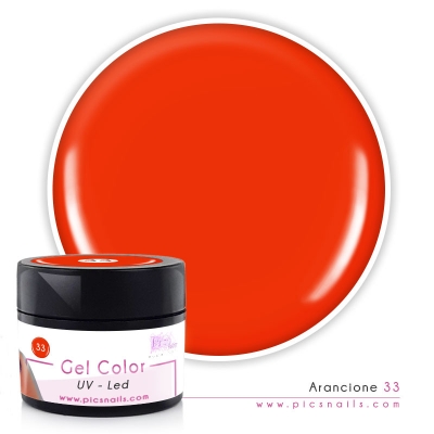 Gel Color Arancione Laccato 33 - Premium Quality