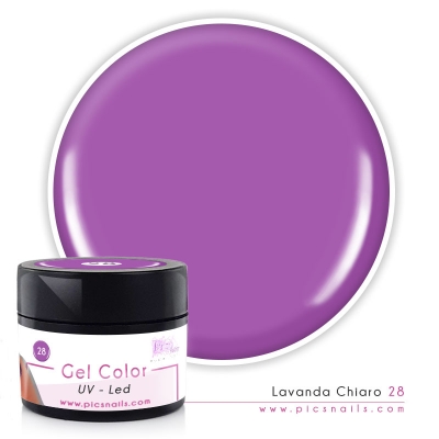 Gel Color Lavanda Chiaro Laccato 28