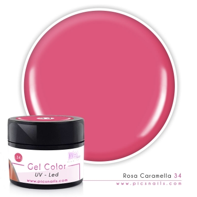 Gel Color Rosa Caramella 34 - Premium Quality