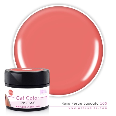 Gel Color Rosa Pesca Laccato 103 - Premium Quality