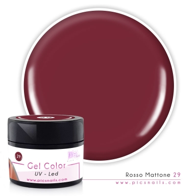 Gel Color Rosso Mattone Laccato 29