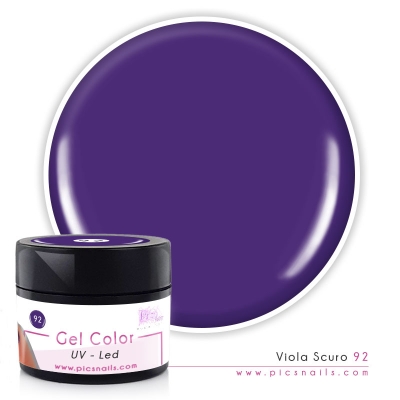 Gel Color Viola Scuro Laccato 92 - Premium Quality