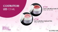 Gel Costruttori Led per Unghie Dark e Natural Pink