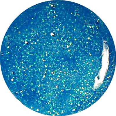 Gel Glitter Celeste Trasparente