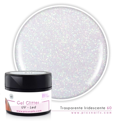 Gel Glitter Trasperente Iridescente 60 - Premium Quality