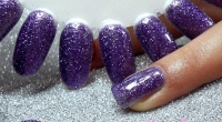 Gel Nail Polish Glitter Purple