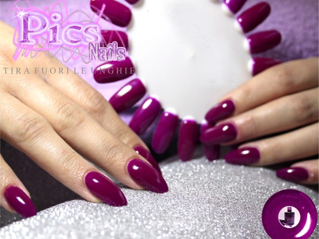 Gel Nail Polish Neon Purple | Pics Nails