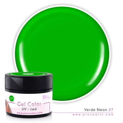 Gel Nails Color Neon Green 27 - Premium Quality