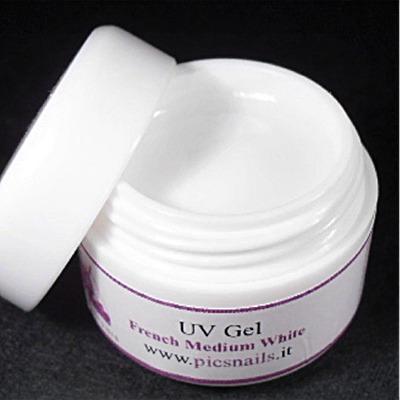 Gel Unghie French Uv Medium White Linea Bianca