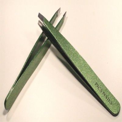 Glitter Eyebrows Tweezers Green