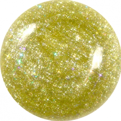 Glitter Gel Nails Light Gold 167