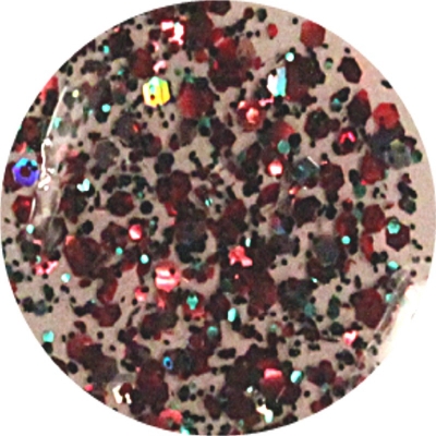 Glitter Nail Polish Mix Red Green Holografic 103