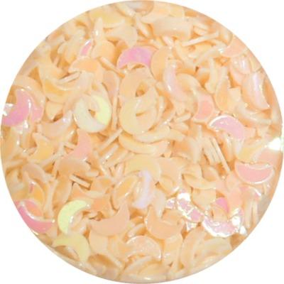 Half-Moon Glitter Peach