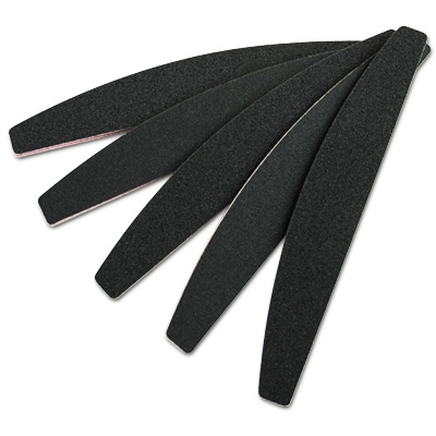 Half-Moon Nail File Black Grit 100-180