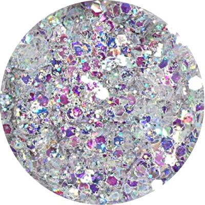 Hexagon Glitter Nails AquaMarine
