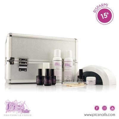 Kit Smalto Semipermanente Base con Lampada e Beauty