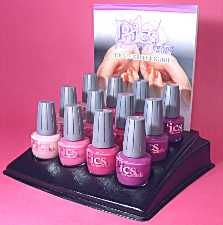 Mini Nail Polish Rack Pink 12pcs Pics Nails Mini Nail Polish Rack Pink 12pcs