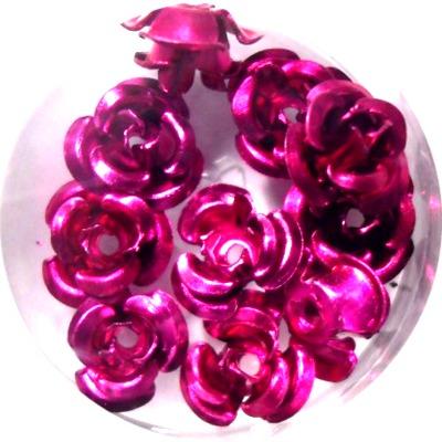 Nail 3D Flowers Fuchsia