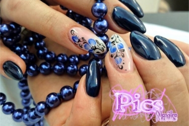 Nail Art Blu Capodanno