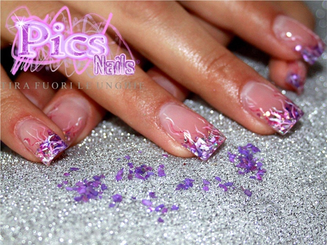 Nail Art Sottovetro Viola