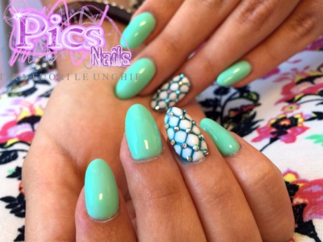 Nail Art Unghie Trapunta