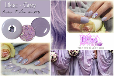 Nail Fashion Spring Lilac Grey