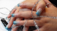 NailArt_Design_Azzurro_Ciano_Silver_French