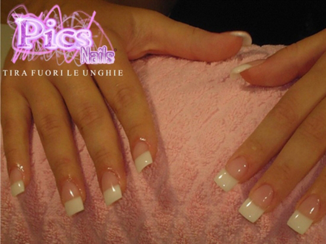 Nails Extension with White French